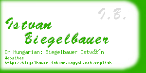 istvan biegelbauer business card